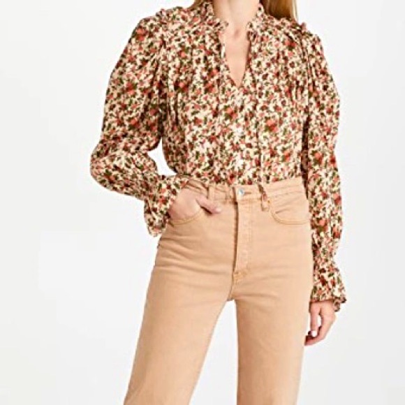 FREE PEOPLE Meant To Be Blouse NWT S Vintage Combo - Picture 5 of 9